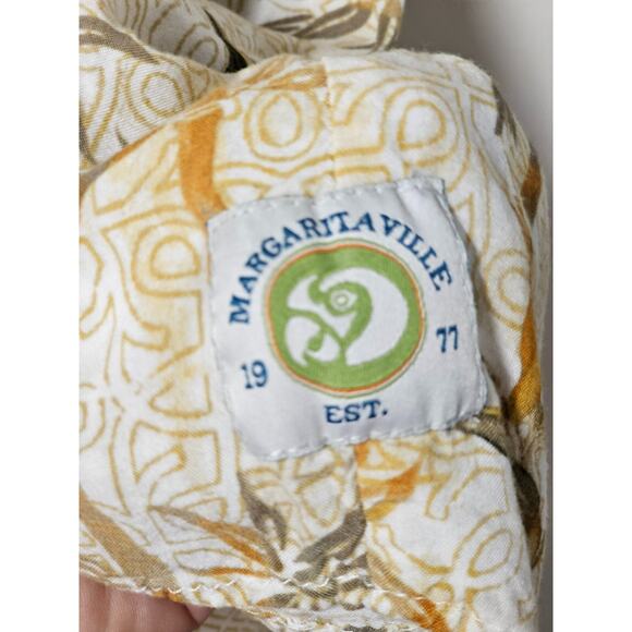 Margaritaville Hawaiian Shirt Mens XL Button Up Bird of Paradise Beach Resort - Picture 3 of 8